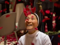 Rome, Italy - June 4, 2017: The feast of Pentecost is celebrated at the Pantheon with rose petals in Rome, Italy on June 4, 2017. Marina Testino/CNA