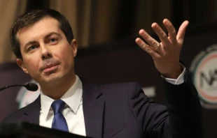Pete Buttigieg speaks at the National Action Network Convention on April 4, 2019.   JStone / Shutterstock.