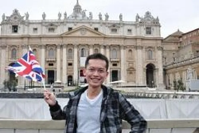 Peter Ho in St Peters Square CNA 4 30 2011