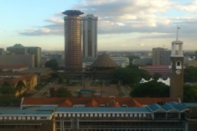 Photo of Nairobi showing Kenyatta International Conference Center Times Tower and City Hall Credit Arthur Buliva CC BY SA 30 CNA US Catholic News 9 24 13