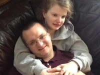 Jeff Schinstock and his daughter, Regina Maria. Photo courtesy of Jeff Schinstock.