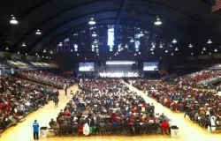 Pilgrims attend the Mass for Life at the DC Armory before the March for Life in Washington D.C. on January 22, 2014. ?w=200&h=150