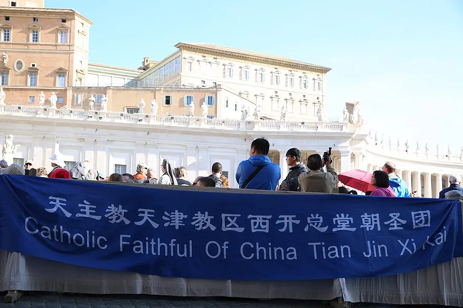 Chinese pilgrims gathered in St. Peter's Square for the General Audience, April 22, 2015. ?w=200&h=150