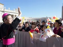 Japanese pilgrims at the General Audience in St. Peter's Square, Oct. 11, 2017. 