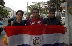 Paraguayan pilgrims Fabricio, Jose and Diego at World Youth Day, July 23, 2013. ?w=200&h=150