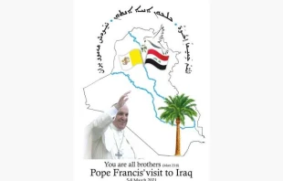 The official logo of Pope Francis' visit to Iraq. Credit: Saint-Adday.