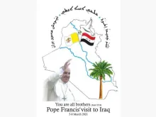 The official logo of Pope Francis' visit to Iraq. Credit: Saint-Adday.