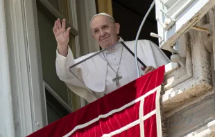Pope Francis gives his Angelus address June 7, 2020.   Vatican Media/CNA.