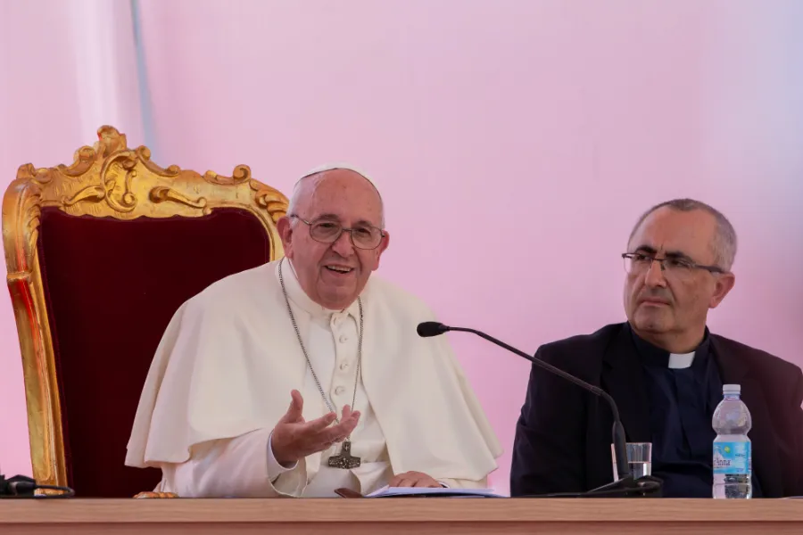 Pope Francis delivers speech in Naples, Italy June 21, 2019. ?w=200&h=150