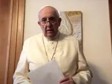 Pope Francis' video message to CELAM sent Jan. 24, 2021. YouTube Screenshot. 