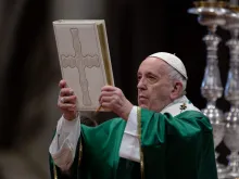 Pope Francis celebrates Mass on the first Sunday of the Word of God Jan. 26, 2020.
