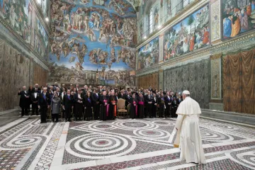 PopeFrancismeets with diplomatic corps 2018 Vatican Media