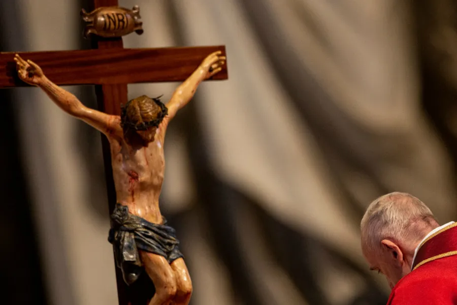 Pope Francis venerates the cross on Good Friday April 19, 2019. ?w=200&h=150