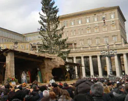 People gather in St. Peter's Square today to pray the Angelus and hear Pope Benedict?w=200&h=150