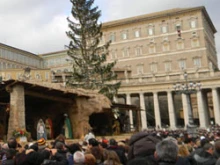 People gather in St. Peter's Square today to pray the Angelus and hear Pope Benedict