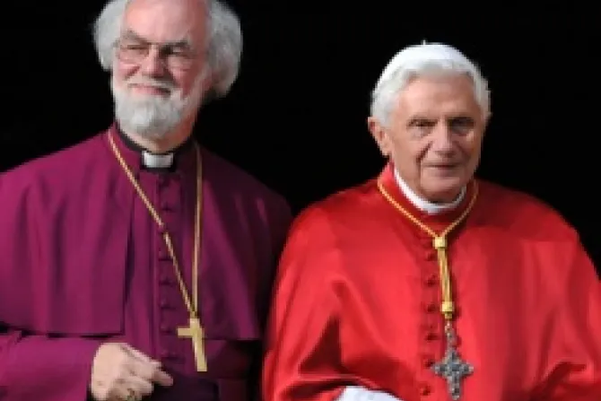 Pope Benedict XVI Archbishop Rowan Williams CNA World Catholic News 1 11 11