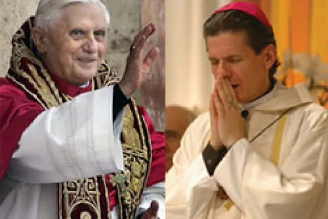 Pope Benedict XVI Bishop Gustavo Garcia Siller CNA Vatican Catholic News