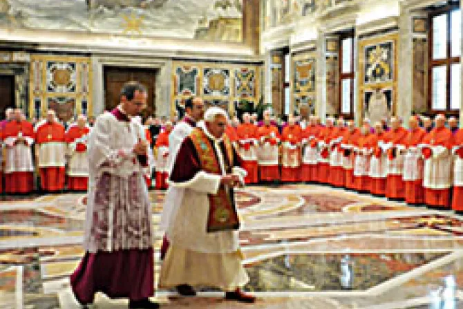 Pope Benedict XVI Consistory CNA Vatican Catholic News 11 08 10