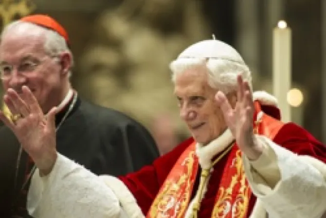 Pope Benedict XVI Credit Knights of Columbus CNA Vatican Catholic News 12 10 12