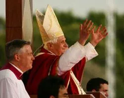 Pope Benedict XVI greets the youth at World Youth Day in Sydney, Australia. ?w=200&h=150
