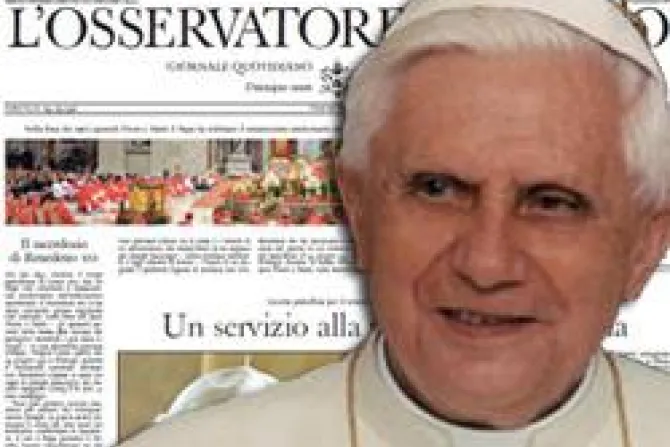 Pope Benedict XVI LOsservatore Romano 2 CNA Vatican Catholic News 6 30 11