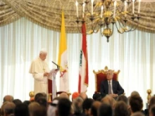 Pope Benedict at Lebanon's Presidential Palace (