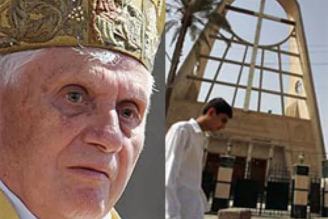Pope Benedict XVI Our Lady of Salvation Syriac Cathlic Church Baghdad 3 CNA World Catholic News 11 01 10