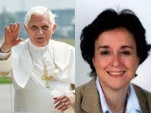 Pope Benedict XVI and Prof. Salomé Adroher Biosca