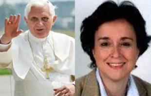 Pope Benedict XVI and Prof. Salomé Adroher Biosca 