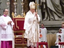 Pope Benedict XVI in St. Peter's Basilica