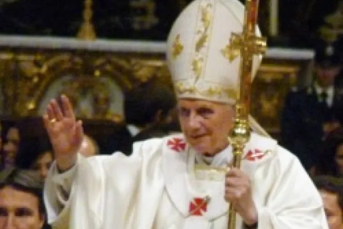 Pope Benedict XVI St Peters Basilica CNA Vatican Catholic News 12 13 11