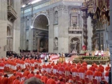 Pope Benedict XVI in St. Peter's Basilica