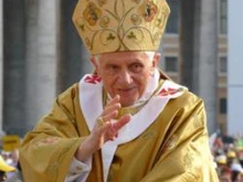 Pope Benedict XVI during the Oct. 23, 2011 canonization ceremony
