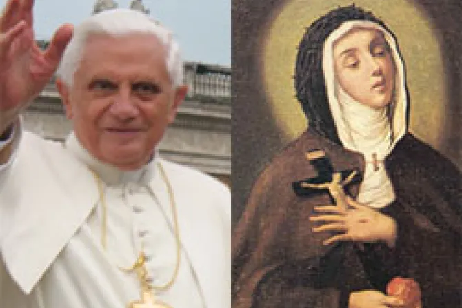 Pope Benedict XVI St Veronica Giuliani CNA Vatican Catholic News 12 15 10