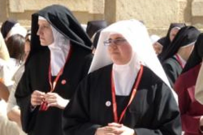 Pope Benedict XVI addresses religious women at WYD 2011 CNA340x269 World Catholic News 8 19 11