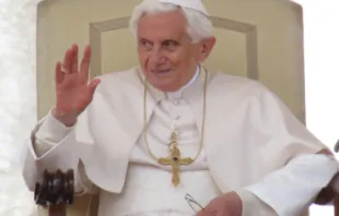 Pope Benedict XVI at the General Audience, April 18, 2012. 