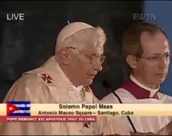 Pope Benedict XVI at the solemn papal Mass in Santiago, March 26, 2012. ?w=200&h=150