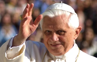 Pope Benedict XVI at the Wednesday General Audience in St. Peter's Square on Sept. 11, 2005.   © L'Osservatore Romano.