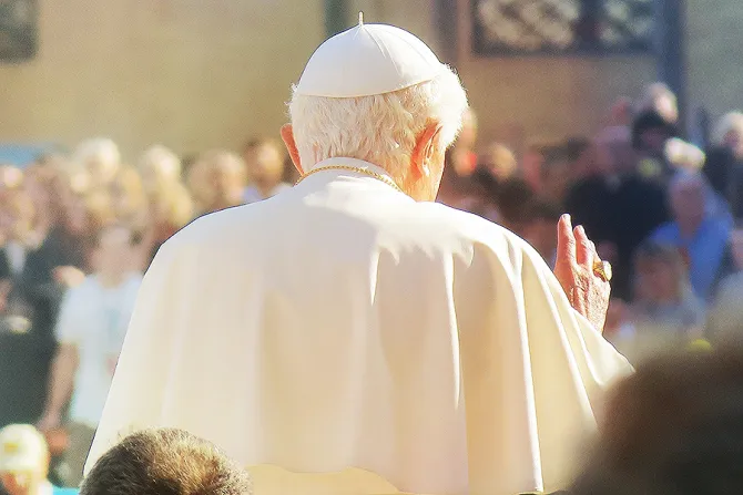 Pope Benedict XVI at the Wednesday general audience Oct 24 2012 in St Peters Square Credit Marianne Medlin CNA 1