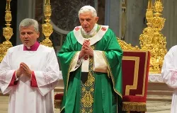 Pope Benedict XVI celebrates Mass in St. Peter's Basilica on Oct. 28, 2012. ?w=200&h=150