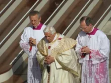Benedict XVI during Mass for the canonization of seven saints, Oct. 21, 2012. 