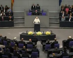 Pope Benedict addresses the Bundestag on Sept. 22, 2011 in Berlin. ?w=200&h=150