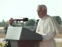 Pope Benedict XVI in Benin, Africa. 