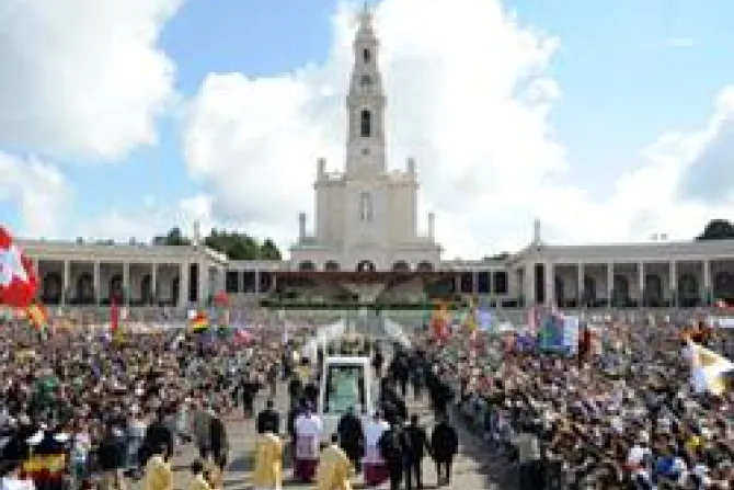 Pope Benedict XVI in Fatima Credit Mazur CNA World Catholic News 8 12 11