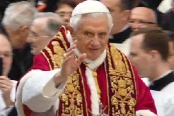 Pope Benedict XVI in St Peters Basilica 3 CNA Vatican Catholic News 2 18 12