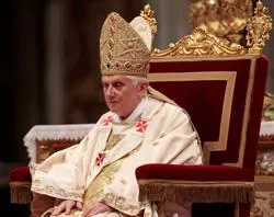Pope Benedict XVI celebrates the Easter vigil mass in St. Peter's Basilica on April 3, 2010 in Vatican City, Vatican. ?w=200&h=150