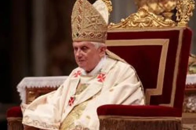 Pope Benedict XVI in St Peters Basilica Credit Elisabetta Villa Getty Images News Getty Images CNA Vatican Catholic News 12 12 11