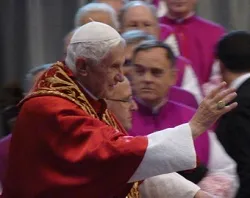 Pope Benedict XVI in St. Peter's Basilica during the consistory of cardinals Nov. 24, 2012. ?w=200&h=150