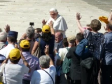 Pope Benedict XVI during his Oct. 5, 2011 general audience