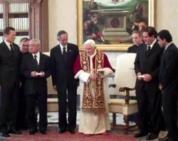 Pope Benedict XVI meets with a delegation from Guatemala on March 26, 2010. ?w=200&h=150